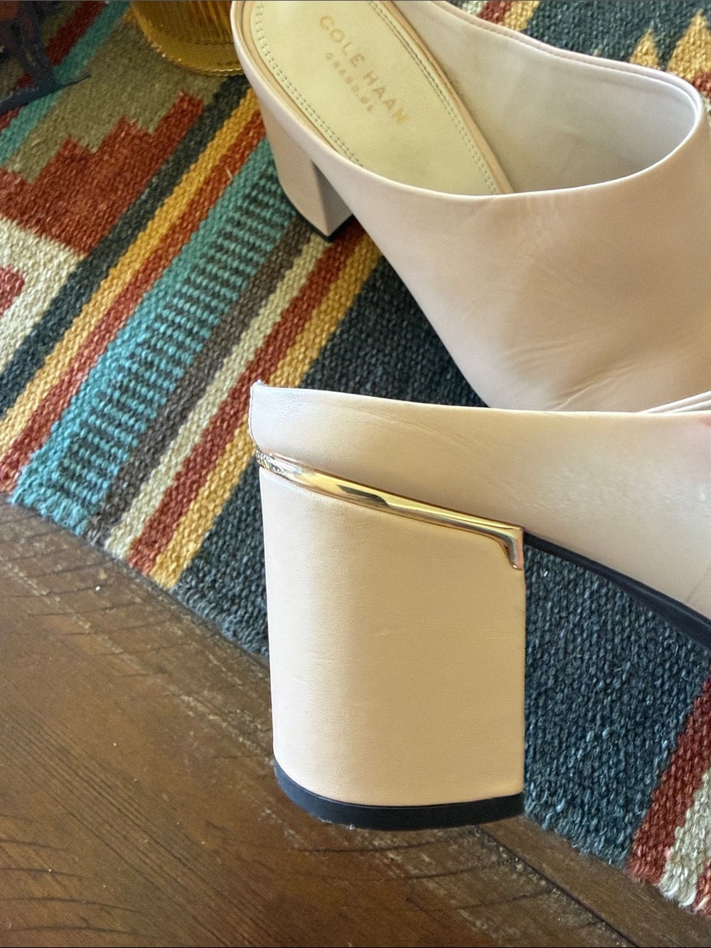 Cole Haan Women's Blush Leather Open-Toe Mule - Picture 5 of 8